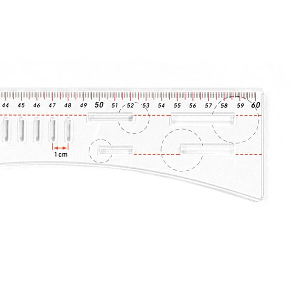 Dressmaker’s Ruler 23 X 60 Cm – Transparent | Prym 5 Dressmaker’s Ruler 23 X 60 Cm – Transparent | Prym - Image 3