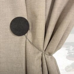 Stone Tiebacks With Magnetic Closure [21,5cm] – Light Grey -Tailor Supplies Sales Store ZB02 992