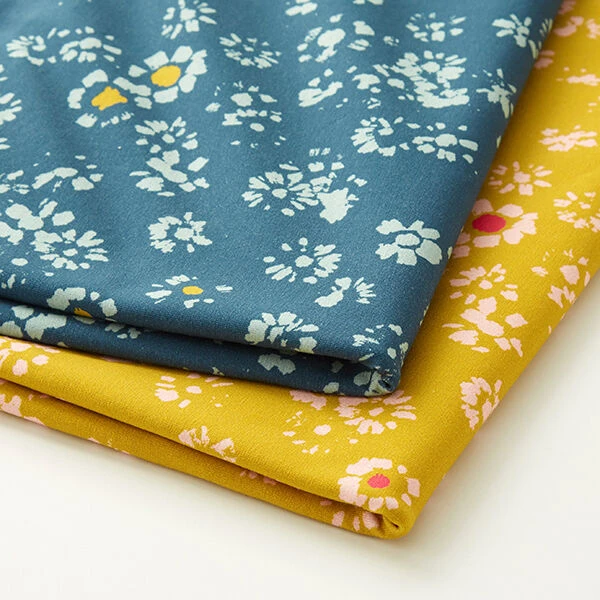 GOTS Cotton Jersey Chamomile | Tula – Curry Yellow/pink 7 GOTS Cotton Jersey Chamomile | Tula – Curry Yellow/pink - Image 5