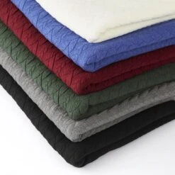 Cabled Cloque Jacquard Jersey – Dark Green -Tailor Supplies Sales Store ZB03 137