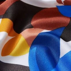 Abstract Leaves Swimsuit Fabric – Black -Tailor Supplies Sales Store ZB03 143