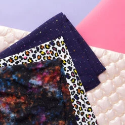 Cotton Jersey Space Digital Print – Black -Tailor Supplies Sales Store ZB03 163