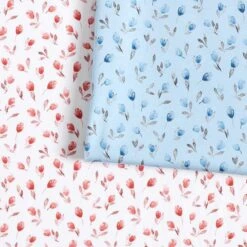 Cotton Jersey Tulips Digital Print – Light Blue -Tailor Supplies Sales Store ZB03 198