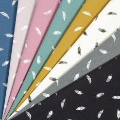 Cotton Jersey Feathers – Dark Grey -Tailor Supplies Sales Store ZB03 220