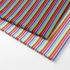 Cotton Jersey Rainbow Stripes – White/colour Mix -Tailor Supplies Sales Store ZB03 258