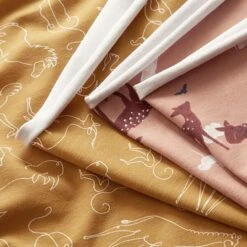 Cotton Jersey Line Drawing Animals – Fawn -Tailor Supplies Sales Store ZB03 264