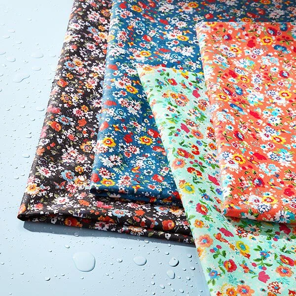 Coated Cotton Cute Flowers – Sky Blue 7 Coated Cotton Cute Flowers – Sky Blue - Image 5