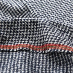 Gingham Check Coating Fabric – Navy Blue -Tailor Supplies Sales Store ZB03 317