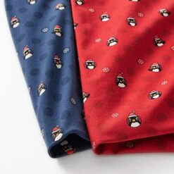 Cotton Jersey Penguin With Santa Hat – Navy Blue -Tailor Supplies Sales Store ZB03 4