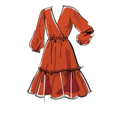 Maxi Dress, McCall´s 8035 | 32-40 -Tailor Supplies Sales Store ZB03 410