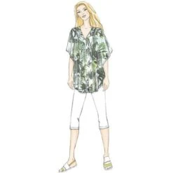 Top | Tunic | Caftan, Butterick 6559 | XS - M -Tailor Supplies Sales Store ZB03 449