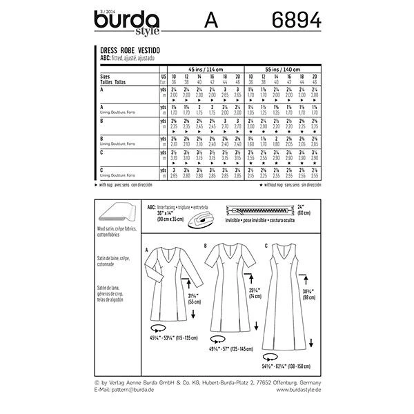 Dress, Burda 6894 6 Dress, Burda 6894 - Image 4