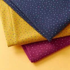 Cotton Jersey Colourful Little Dots – Navy Blue -Tailor Supplies Sales Store ZB03 91