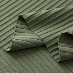 Plain Ribbed Jersey – Olive -Tailor Supplies Sales Store ZB04 106
