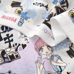 Cotton Jersey Manga World Digital Print – Silver Grey 10 Cotton Jersey Manga World Digital Print – Silver Grey -Tailor Supplies Sales Store ZB04 121