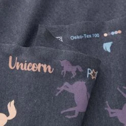 Cotton Jersey Unicorns – Navy Blue -Tailor Supplies Sales Store ZB04 123