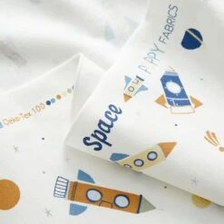 Cotton Jersey Rockets – Offwhite -Tailor Supplies Sales Store ZB04 128