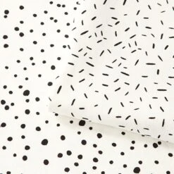 Cotton Jersey Irregular Dots – White -Tailor Supplies Sales Store ZB04 14
