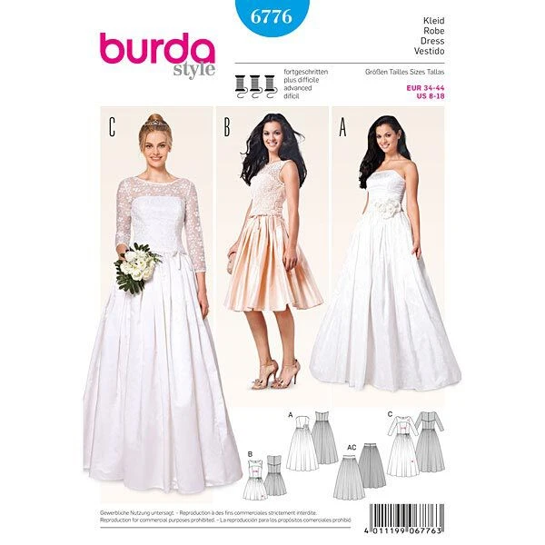 Corset Dress, Burda 6776 7 Corset Dress, Burda 6776 - Image 5