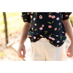 Cotton Jersey Cherries Digital Print | Poppy – Navy Blue -Tailor Supplies Sales Store ZB04 16