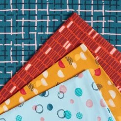 GOTS Cotton Jersey Checks | Tula – Light Petrol -Tailor Supplies Sales Store ZB04 19