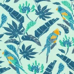 Bamboo Jersey, Birds & Leaves – Pastel Green 12 Bamboo Jersey, Birds & Leaves – Pastel Green -Tailor Supplies Sales Store ZB04 24