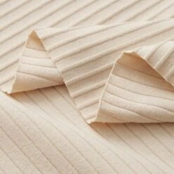 Plain Ribbed Jersey – Natural -Tailor Supplies Sales Store ZB04 27