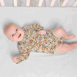 Cotton Jersey Autumnal Sea Of Flowers– Offwhite -Tailor Supplies Sales Store ZB04 39