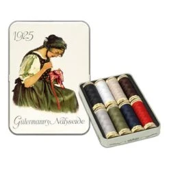 1925 Nostalgic Box Sew-All Thread Set [ 100m | 8 Pieces | 13 X 9 X 2 Cm ] | Gütermann Creativ