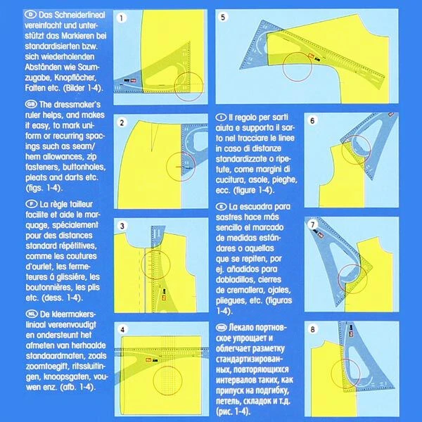 Dressmaker’s Ruler 23 X 60 Cm – Transparent | Prym 7 Dressmaker’s Ruler 23 X 60 Cm – Transparent | Prym - Image 5