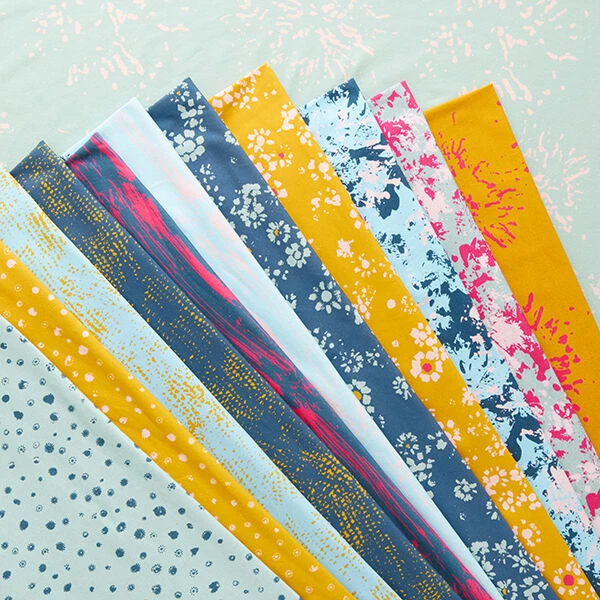 GOTS Cotton Jersey Chamomile | Tula – Curry Yellow/pink 8 GOTS Cotton Jersey Chamomile | Tula – Curry Yellow/pink - Image 6