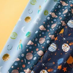 Cotton Jersey Space Digital Print – Black -Tailor Supplies Sales Store ZB04 78