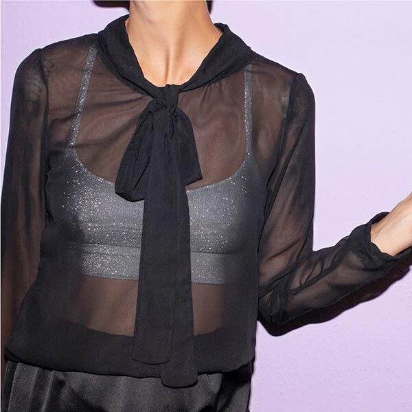 Glamour Tinsel Glitter Jersey– Silver Metallic 6 Glamour Tinsel Glitter Jersey– Silver Metallic - Image 4