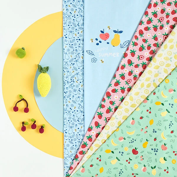 Cotton Jersey Sweet Strawberries | PETIT CITRON – Pink 8 Cotton Jersey Sweet Strawberries | PETIT CITRON – Pink - Image 6