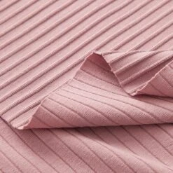 Plain Ribbed Jersey – Dusky Pink -Tailor Supplies Sales Store ZB04 97