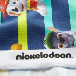 Cotton Jersey Licensed Fabric Paw Patrol Striped| Viacom – Navy Blue -Tailor Supplies Sales Store ZB05 11