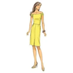 Dress | Butterick 6129 | 40-48 -Tailor Supplies Sales Store ZB05 218