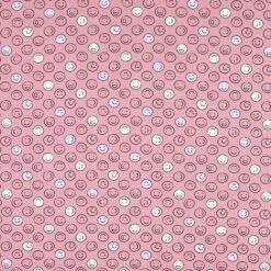 Cotton Jersey Glow-in-the-Dark Smiley – Dusky Pink -Tailor Supplies Sales Store ZB05 22