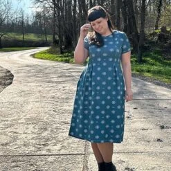 GOTS Cotton Jersey Compass | Tula – Denim Blue -Tailor Supplies Sales Store ZB05 28