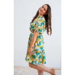 GOTS Cotton Jersey Birds & Flowers | Tula – Pastel Green -Tailor Supplies Sales Store ZB05 30