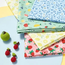 Cotton Jersey Sweet Strawberries | PETIT CITRON – Pink 18 Cotton Jersey Sweet Strawberries | PETIT CITRON – Pink -Tailor Supplies Sales Store ZB05 33