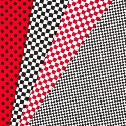 Cotton Jersey Chessboard [9 Mm] – Black/white -Tailor Supplies Sales Store ZB05 40