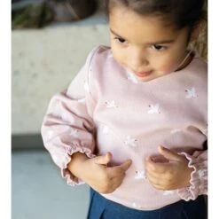 Waffle Jersey Birds | By Poppy – Rosé -Tailor Supplies Sales Store ZB05 9