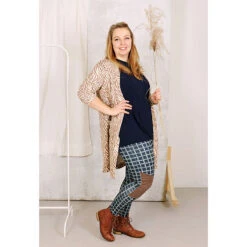 GOTS Cotton Jersey Checks | Tula – Midnight Blue/mustard -Tailor Supplies Sales Store ZB06 4