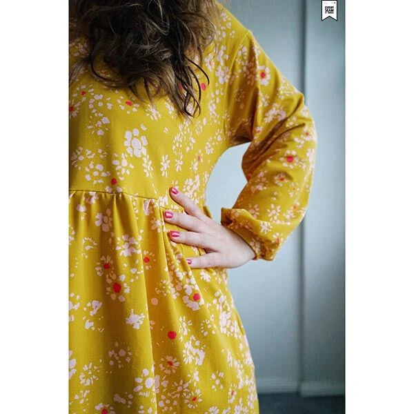 GOTS Cotton Jersey Chamomile | Tula – Curry Yellow/pink 10 GOTS Cotton Jersey Chamomile | Tula – Curry Yellow/pink - Image 8