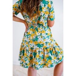 GOTS Cotton Jersey Birds & Flowers | Tula – Pastel Green -Tailor Supplies Sales Store ZB06 8