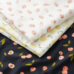 Cotton Jersey Cherries Digital Print | Poppy – Navy Blue -Tailor Supplies Sales Store ZB08