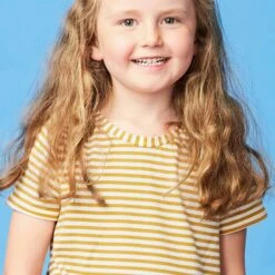 Cotton Jersey Narrow Stripes – Mustard/white 13 Cotton Jersey Narrow Stripes – Mustard/white -Tailor Supplies Sales Store ZB08 7