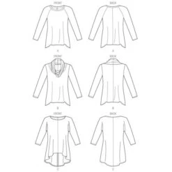 Tunika, Vogue 8952 | L - XXL -Tailor Supplies Sales Store ZB09 10