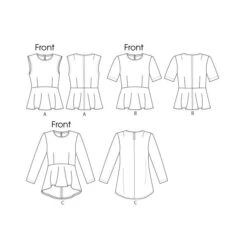 Top, Vogue 8815 | 16 - 24 -Tailor Supplies Sales Store ZB09 42